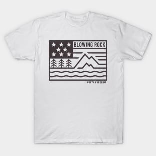 Visiting NC Mountain Cities Blowing Rock, NC Flag T-Shirt